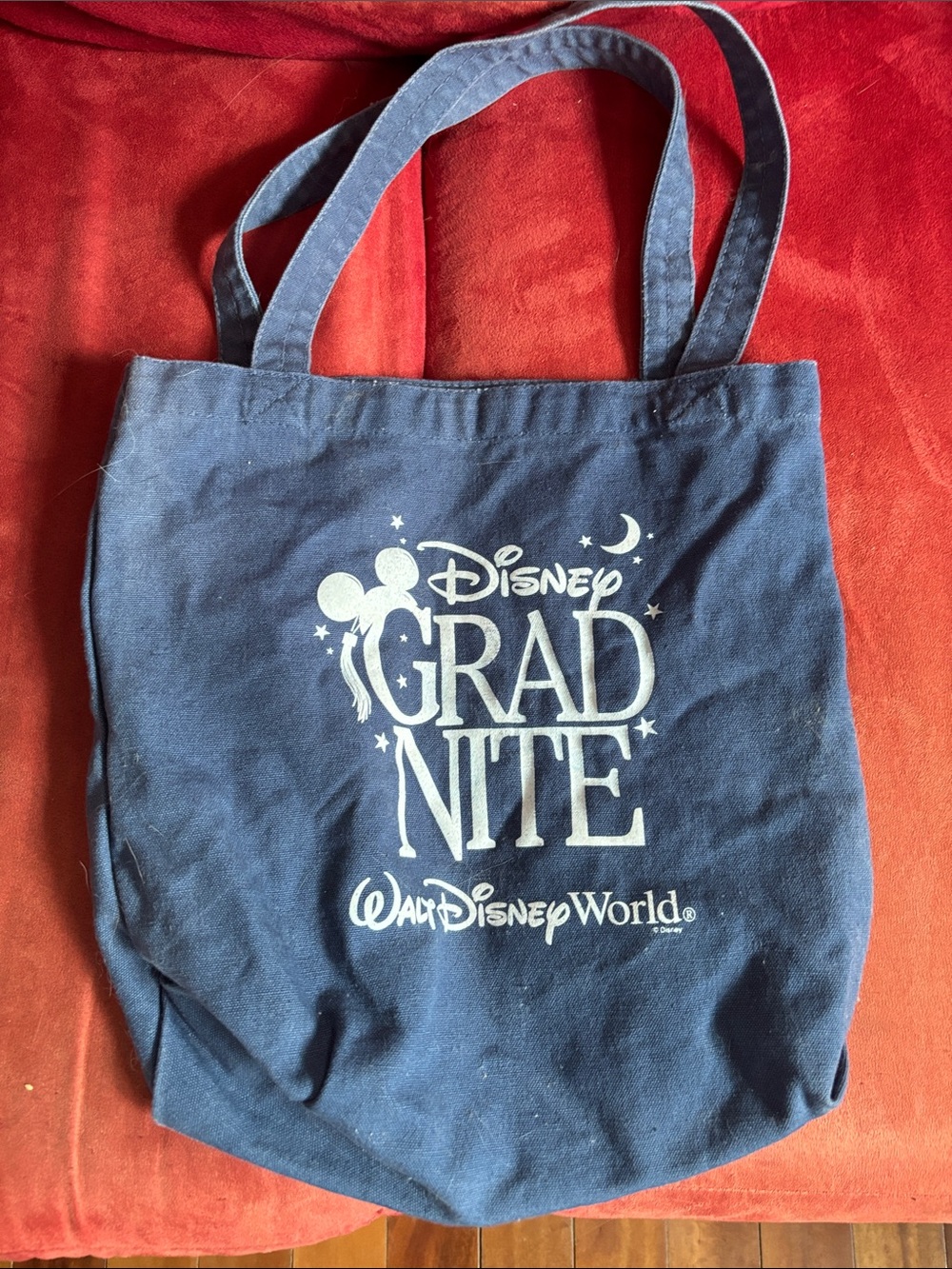 Disney Navy Tote with White Grad Nite Logo